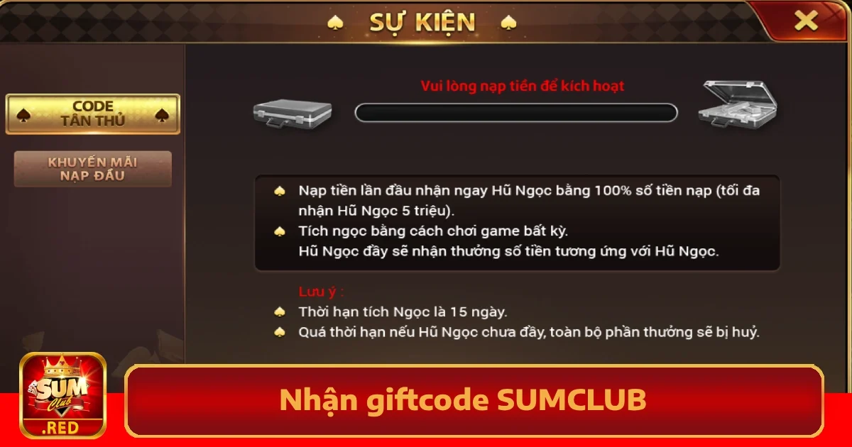 Hướng Dẫn Cách Nhận Giftcode SUMCLUB Mới Nhất Hôm Nay